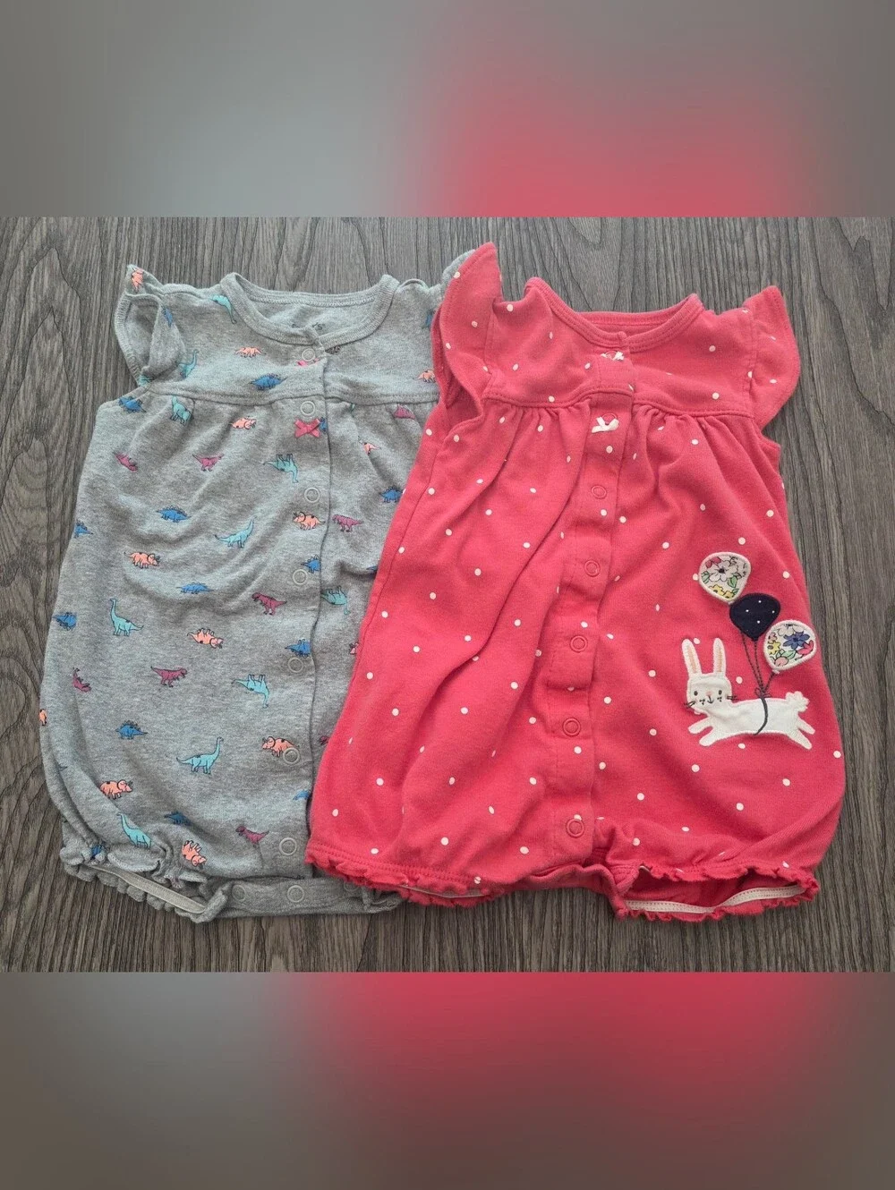 12mo Carter's Girls Mix Pink Coral Teal Sleepwear & Tops